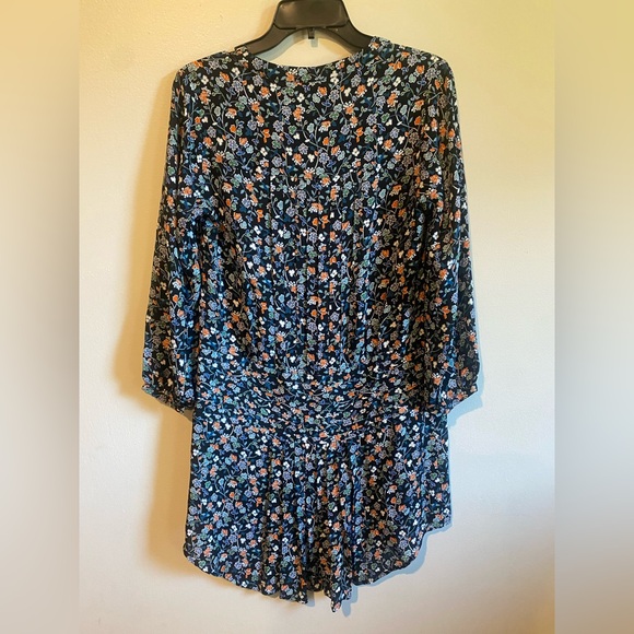 Veronica Beard August Pintuck Floral Print Silk Dress Size 6 - Picture 5 of 6